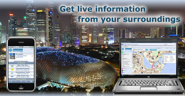 Surround Networks services enable mobile users and businesses to connect and interact when within proximity